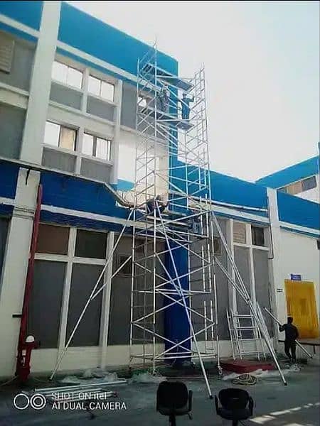 Aluminium  Pak Scaffolding Double Width Mobile Tower Fall Ceiling 11