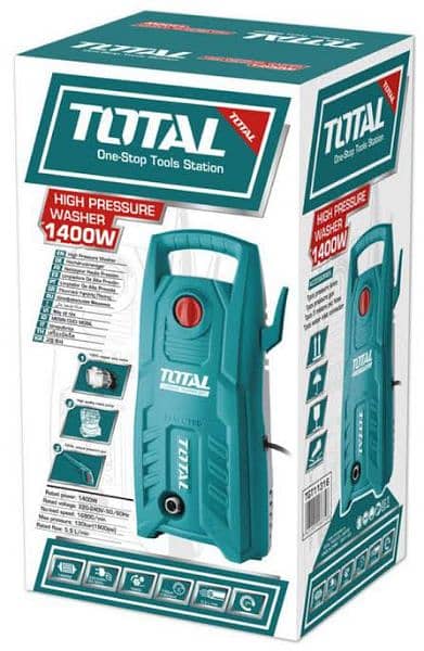 New) TOTAL High Power Pressure Washer 1400-W 0
