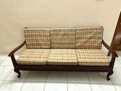 5 Seater Wooden Sofa for Sale in Nowshera