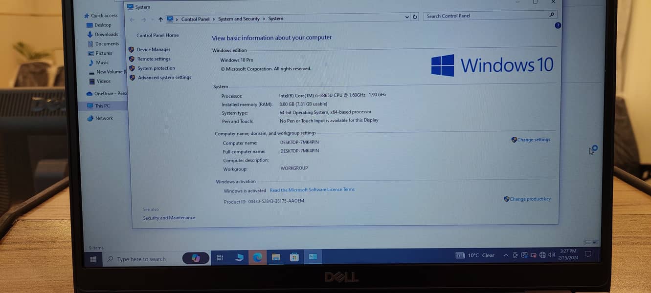 Dell Latitude 5400 i5 8th generation 8gb ram 256gb rom 10/10 condition 5