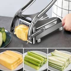 Stainless Steel French Fries Slicer Vegetable Food Cut Pieces Machine 0