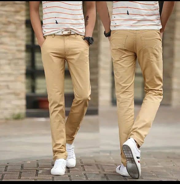 Men's Branded Pents Cotton Slim Fit 3