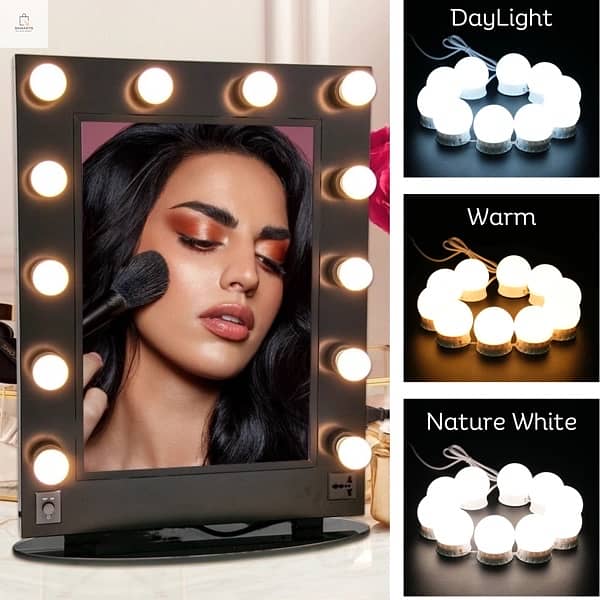 Mirror makeup lights 10 bulbs with 3 modes Vanity mirror lights 1