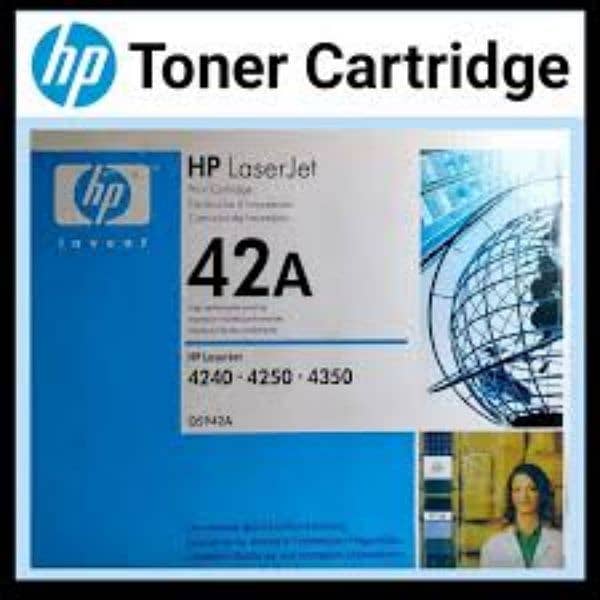 hp laser jet toner cartridge original 42a for sale 2