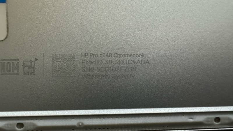 Hp Pro c640 Chromebook-intel core i5(10th Gen) 5