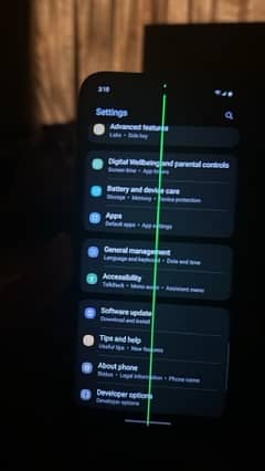 Samsung s20 Panel green line