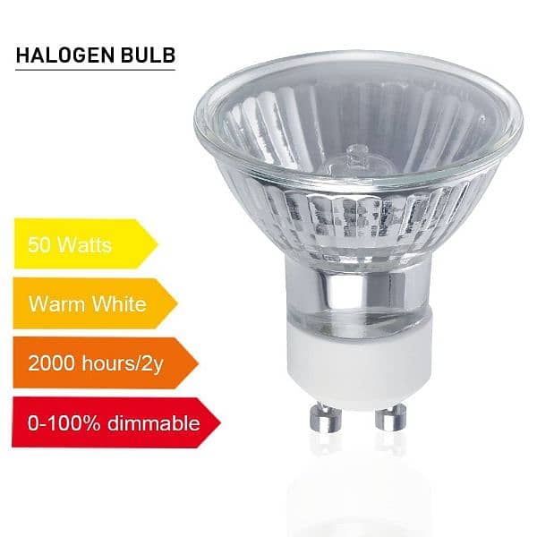 Vicloon GU10 50W Halogen Bulbs, Pack of 8 2