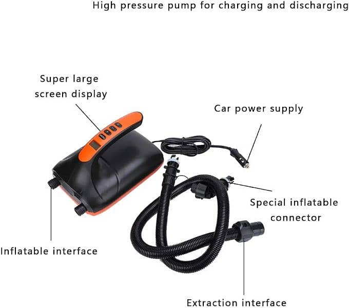 HT?782 Electric Inflatable Pump Dual Purpose Car High Pressure 3