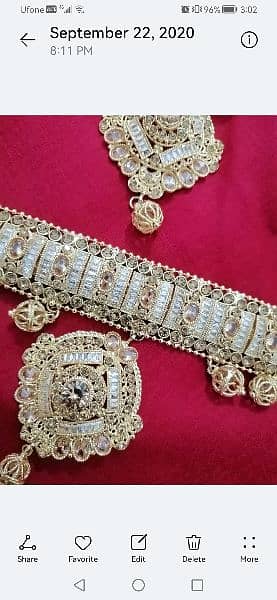 Stylish jewellery set with clutch 1