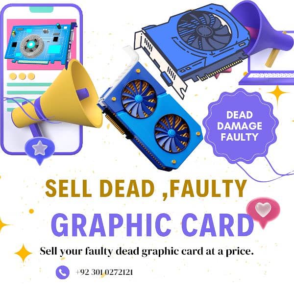 sell your dead graphic card gpu no display rx 470 480 570 580 4gb 8gb 0
