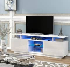 LED TV console UpTo 60" for rome decor with RGB light.