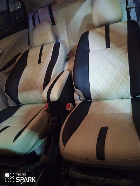 Skin Fitted Car Seats Covers - Leather fabric - Toyota Honda Suzuki 10