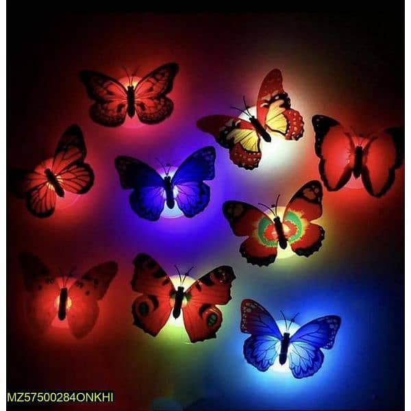 Led butterfly Night light 6 pcs 1