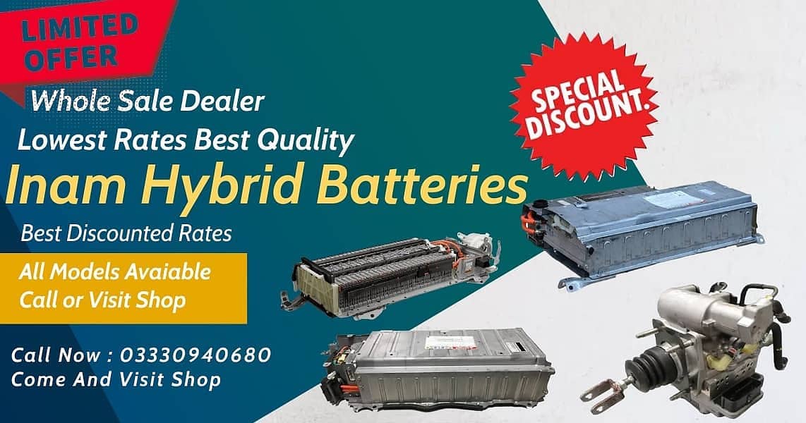 Hybrid battery and abs available for all models 9