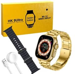 Ultra Gold Smartwatch 2.2 Display with dual strap Box Packed
