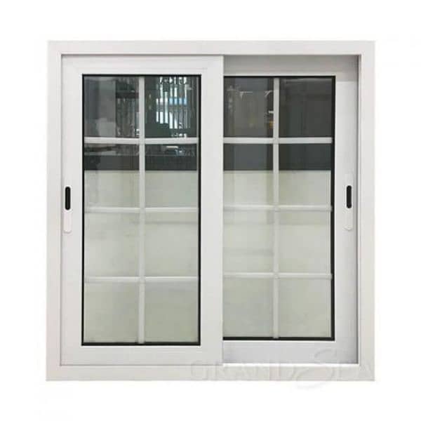 windows aluminum and U-PVC , shower cabin, glass stair railing, 1