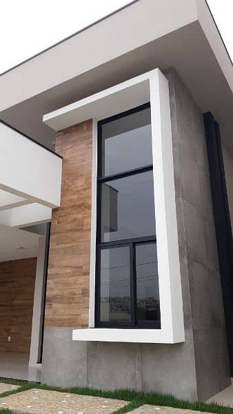 windows aluminum and U-PVC , shower cabin, glass stair railing, 6