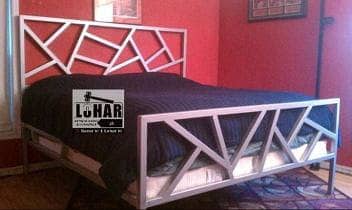 iron bed / iron bed dressing side table / Double bed /Bed / Furniture 9