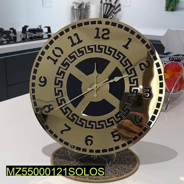 Golden Acrylic Wall Clock 5