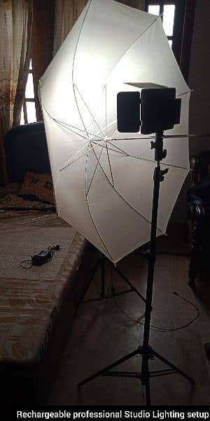 Professional Studio Lighting Setup | Rechargeable Light | Urgent sale 1