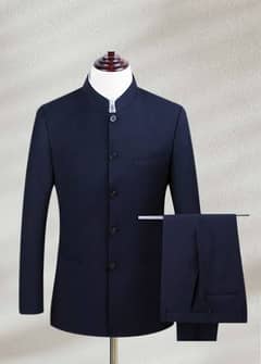 Navy Blue prince coat with pent 0