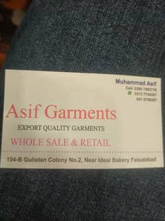 Garments salesman ( only from Faisalabad)