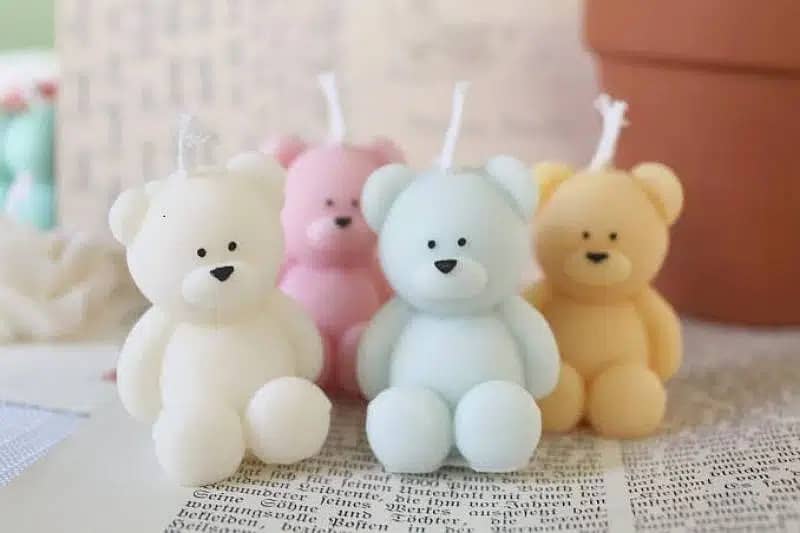 teddy bear scented candles 3