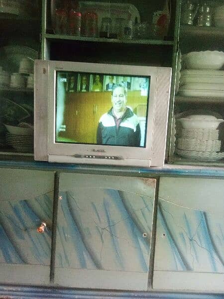 used television in genuine condition never opened never repaired with 0