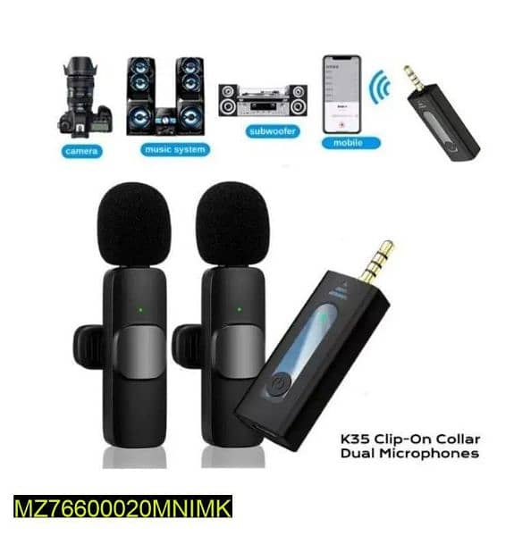 Wireless collared rechargeable microphone 1