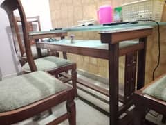 dining table with  6 chairs