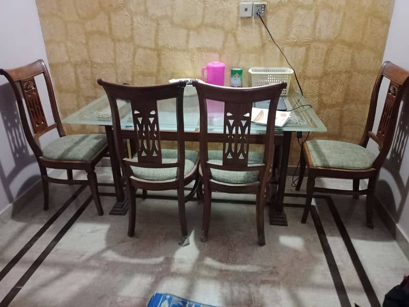 dining table with  6 chairs 1