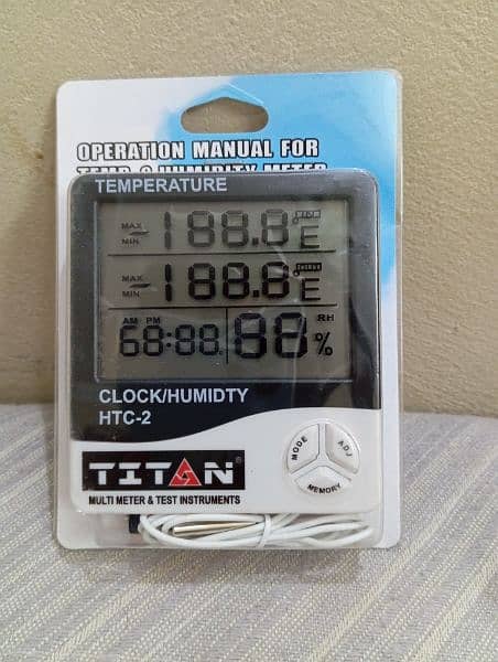 HTC 2 Digital LCD Temperature Humidity Meter 0