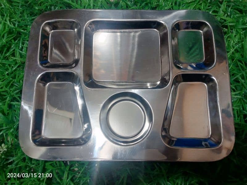 stainless steel magnatic or non magnetic serving trays different price 3