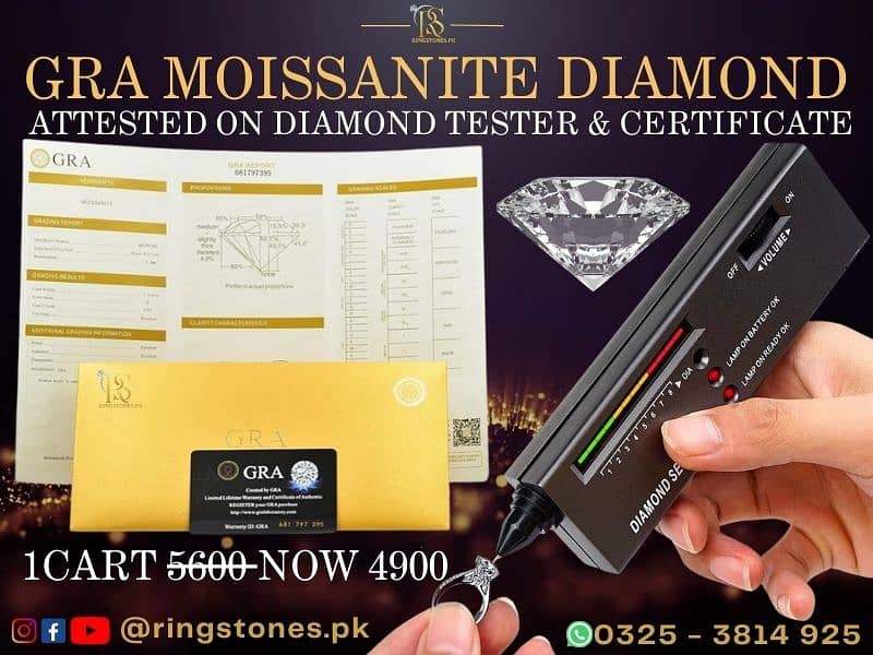 Gents Original Moissanite Diamond Ring Best Eid Gift | MDR-101 1
