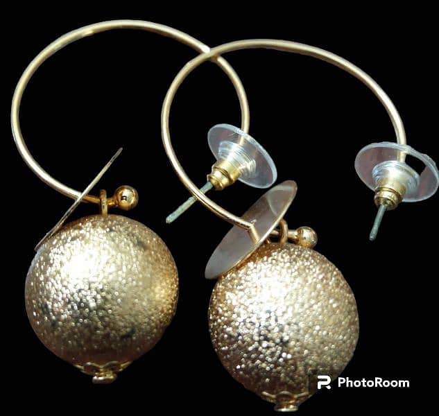 Korean Artificial Silver and Gold EarRings 1