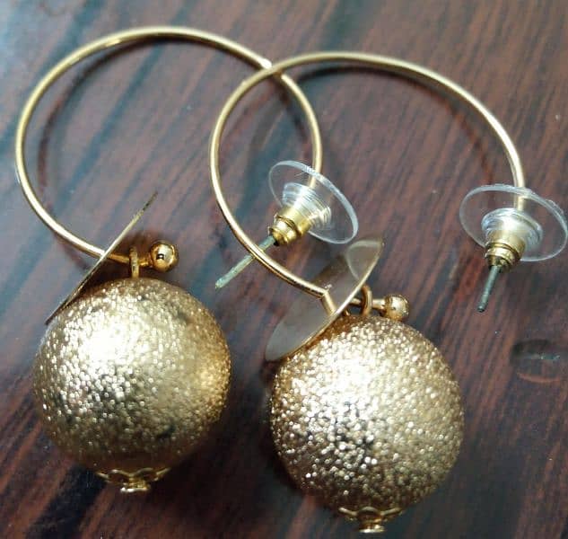 Korean Artificial Silver and Gold EarRings 2