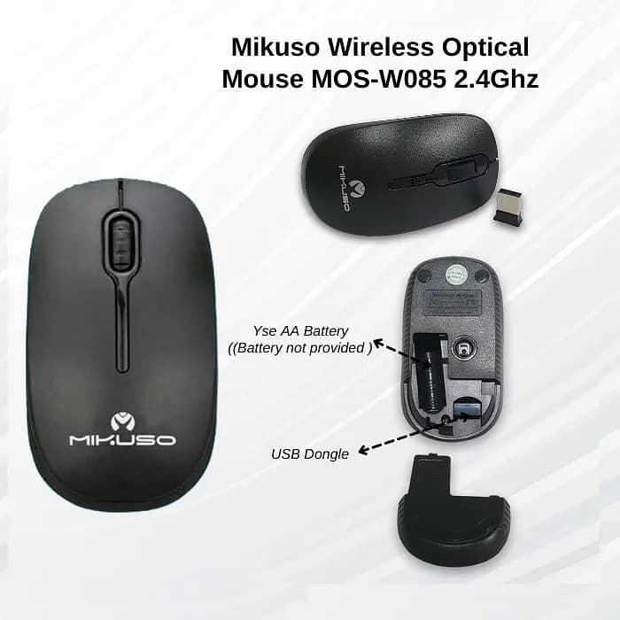 MIKUSO MOS-W085 2.4Ghz Wireless Mouse 1