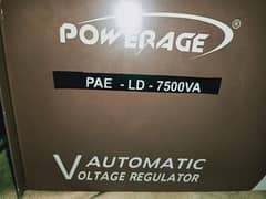 7.5KVA Powerage stabilizer servo motor 0