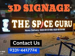 3D led Sign Boards, Neon Signs, backlit signs Acrylic Signs led board 0