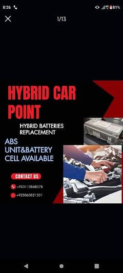 Hybrid Batteries and cell 3 years warranty