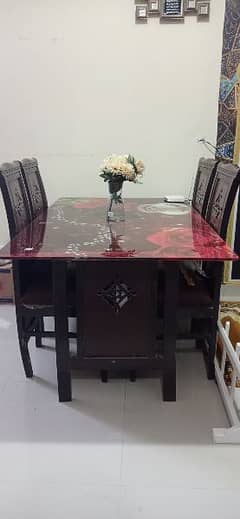 Dining Table for sale in karachi | 6 Chair dining table