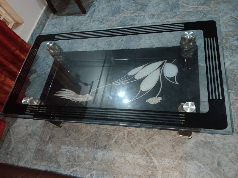 double Glass center table  2.4 x4 2