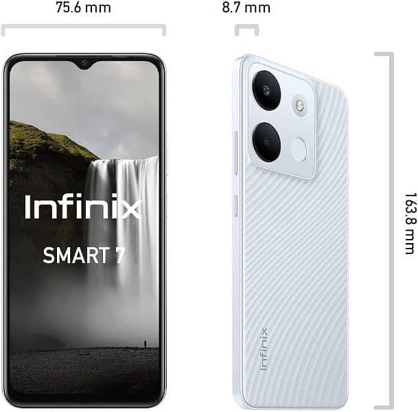 Infinix Smart 7, White. 2