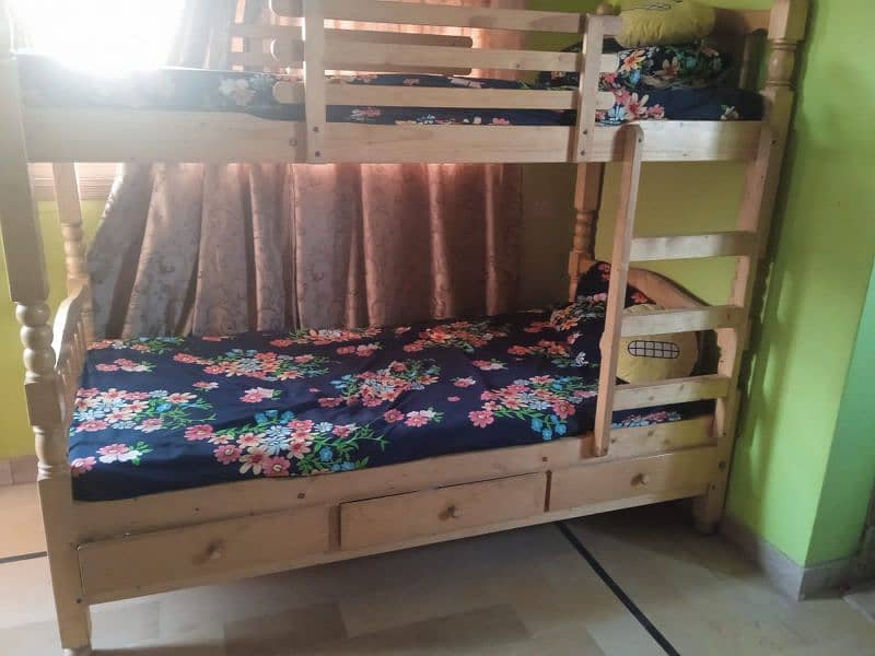 Double bed with mattress for sale. 2