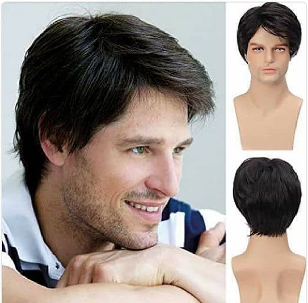 Men original hair cap wig (0'3'0'6'4'2'3'9'1'0'1) 0