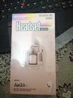 Headset Wireless Stereo A 31