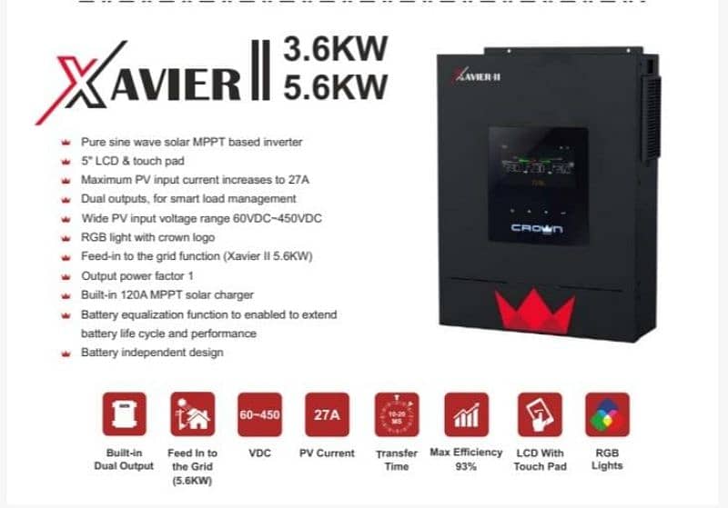 SOLAR MAX / CROWN / INVEREX / SOLAX / SAKO SOLAR HYBRID INVERTERS 0