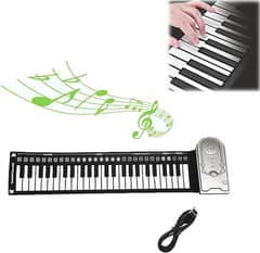 Roll Up Piano, 49 Keys Electric Keyboard, Portable Keyboard Piano, Key