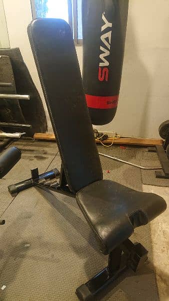 Dumbell rack, Dumbells, plates and benches 5