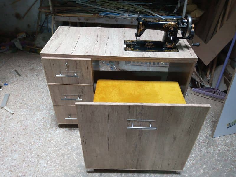 Sewing machine table chair set/shoes/Rack/wardrobe/Almari /cupboard 2